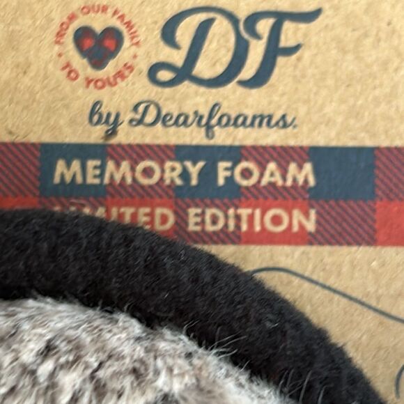 Dearfoams “Mama Bear” Buffalo Check Clog Slippers Size 9 NWT Cozy Gift 🐻 - Picture 7 of 10